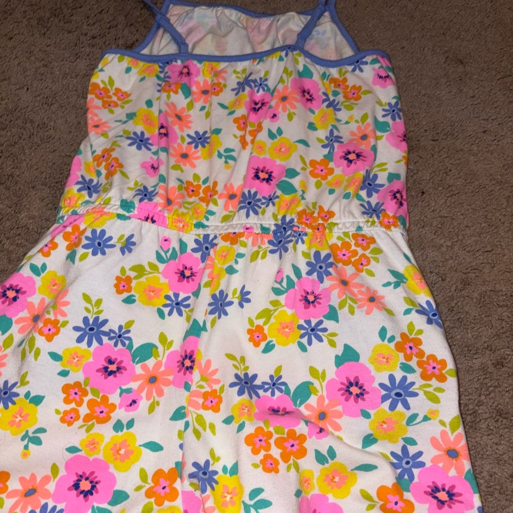 Cat & Jack Floral Kids Dress with Pink and Orange